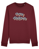 Merry Christmas Retro Style Bluză mânecă lungă Unisex Rise