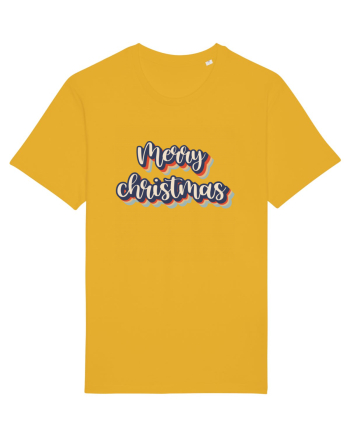 Merry Christmas Retro Style Spectra Yellow