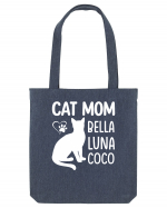 Cat Mom Bella Luna Loco Sacoșă textilă