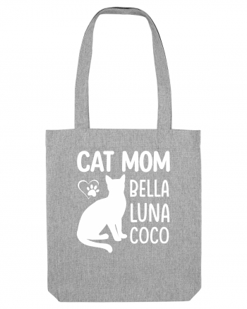 Cat Mom Bella Luna Loco Heather Grey