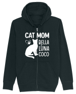 Cat Mom Bella Luna Loco Hanorac cu fermoar Unisex Connector
