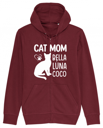 Cat Mom Bella Luna Loco Burgundy