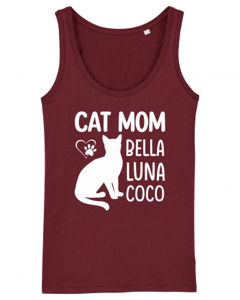 Cat Mom Bella Luna Loco Burgundy