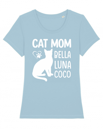 Cat Mom Bella Luna Loco Sky Blue