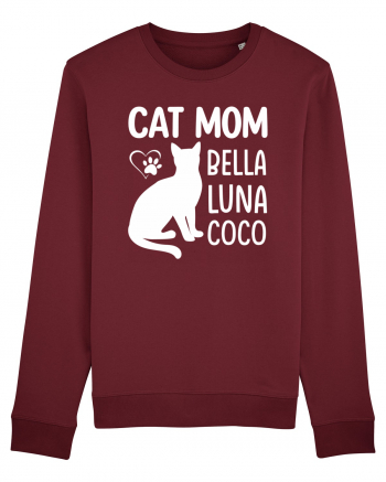 Cat Mom Bella Luna Loco Burgundy