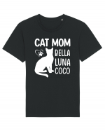 Cat Mom Bella Luna Loco Tricou mânecă scurtă Unisex Rocker