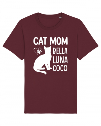 Cat Mom Bella Luna Loco Burgundy