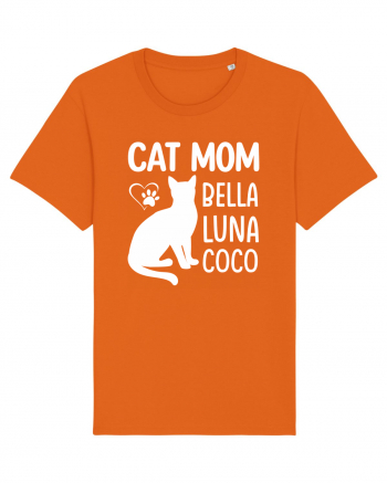 Cat Mom Bella Luna Loco Bright Orange