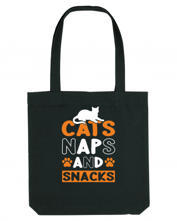 Cats Naps And Snacks Black