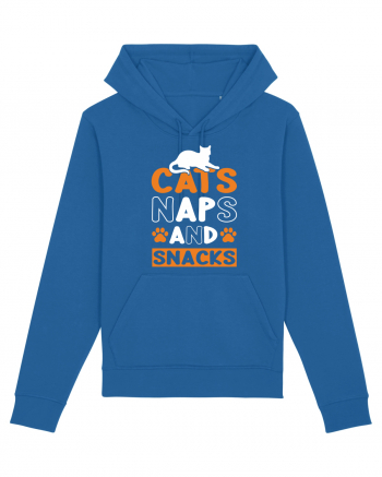 Cats Naps And Snacks Royal Blue