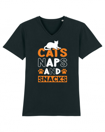 Cats Naps And Snacks Black