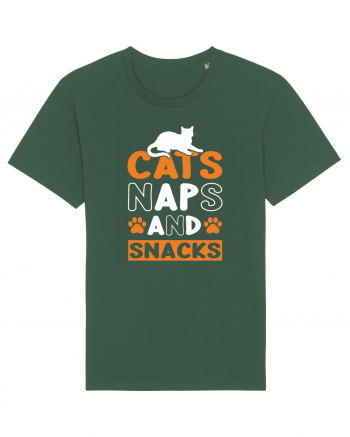 Cats Naps And Snacks Bottle Green