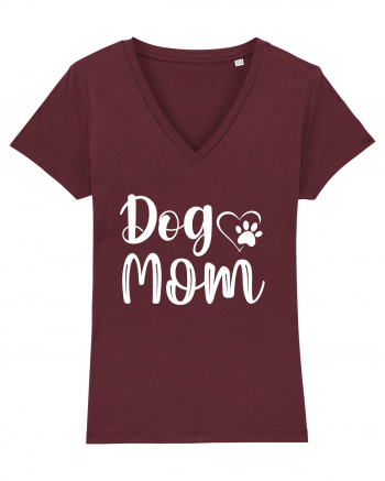 Dog Mom Burgundy