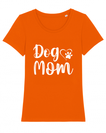 Dog Mom Bright Orange