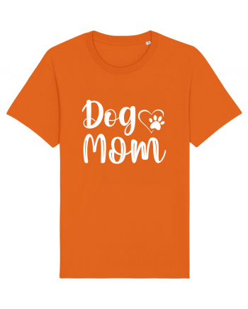 Dog Mom Bright Orange