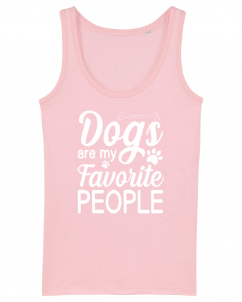 Dogs Are My Favorite People Cotton Pink