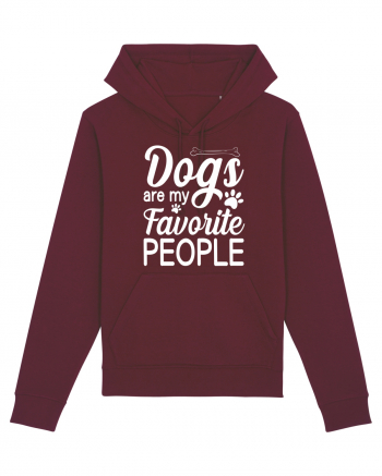 Dogs Are My Favorite People Burgundy