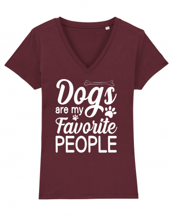 Dogs Are My Favorite People Burgundy