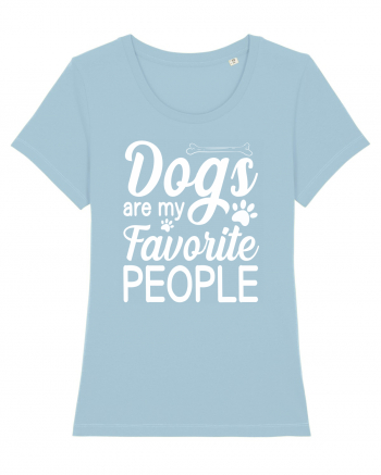 Dogs Are My Favorite People Sky Blue