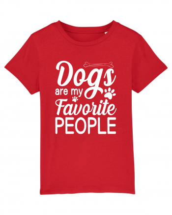 Dogs Are My Favorite People Red