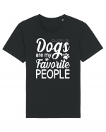 Dogs Are My Favorite People Tricou mânecă scurtă Unisex Rocker