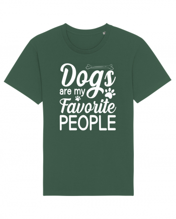 Dogs Are My Favorite People Bottle Green