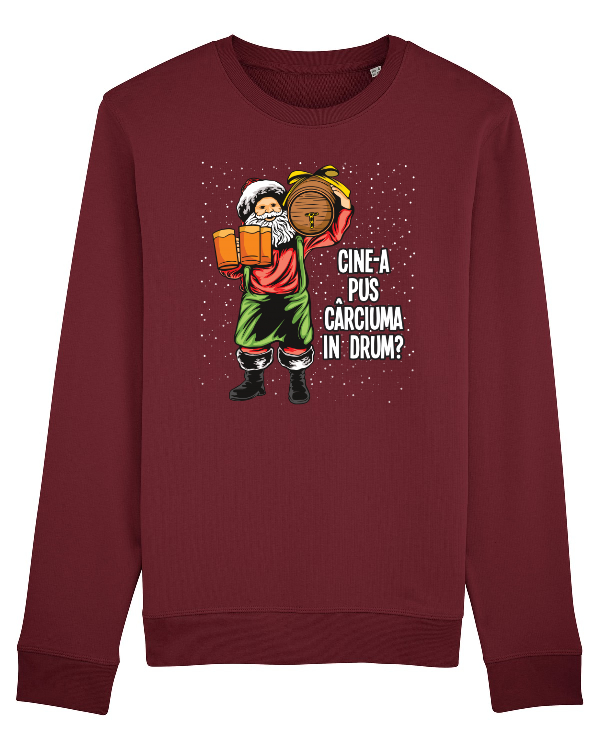 Bluză mânecă lungă Unisex Rise Burgundy