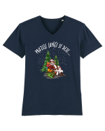 amuzant de Craciun - Pauzele lungi și dese Tricou mânecă scurtă guler V Bărbat Presenter