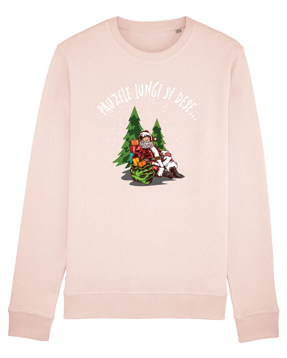 Bluză mânecă lungă Unisex Rise Candy Pink