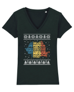 13 varfuri cucerite - ediție de sărbători Tricou mânecă scurtă guler V Damă Evoker