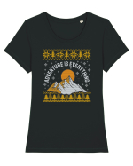 Adventure is everything - editie de sarbatori Tricou mânecă scurtă guler larg fitted Damă Expresser