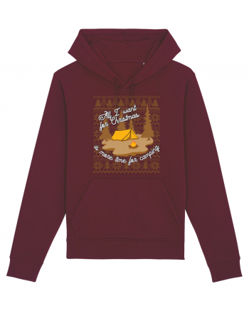 All I want for Christmas is more time for camping Burgundy