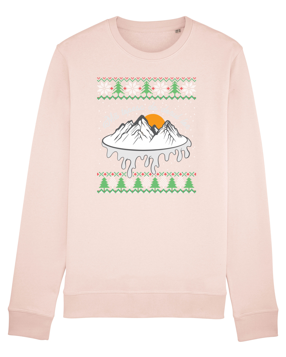 Bluză mânecă lungă Unisex Rise Candy Pink