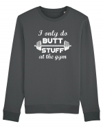 Butt stuff at the gym. Bluză mânecă lungă Unisex Rise