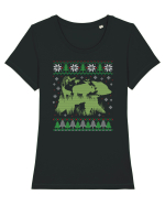 Natura sălbatică - ediție de sărbători Tricou mânecă scurtă guler larg fitted Damă Expresser