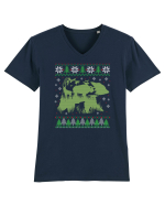 Natura sălbatică - ediție de sărbători Tricou mânecă scurtă guler V Bărbat Presenter