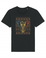 Phoenix tricolor - editie de sarbatori Tricou mânecă scurtă Unisex Rocker