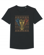 Phoenix tricolor - editie de sarbatori Tricou mânecă scurtă guler larg Bărbat Skater
