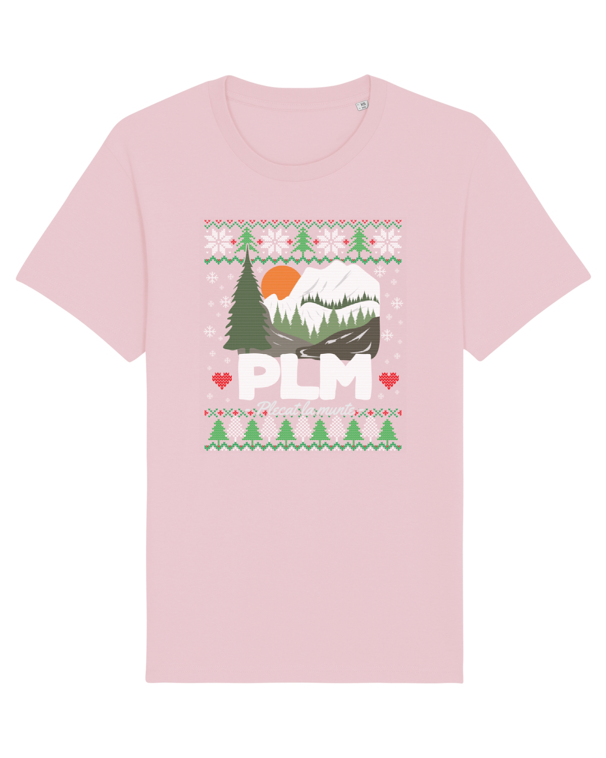 Tricou mânecă scurtă Unisex Rocker Cotton Pink