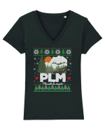 Plecată la munte - ediție de sărbători Tricou mânecă scurtă guler V Damă Evoker