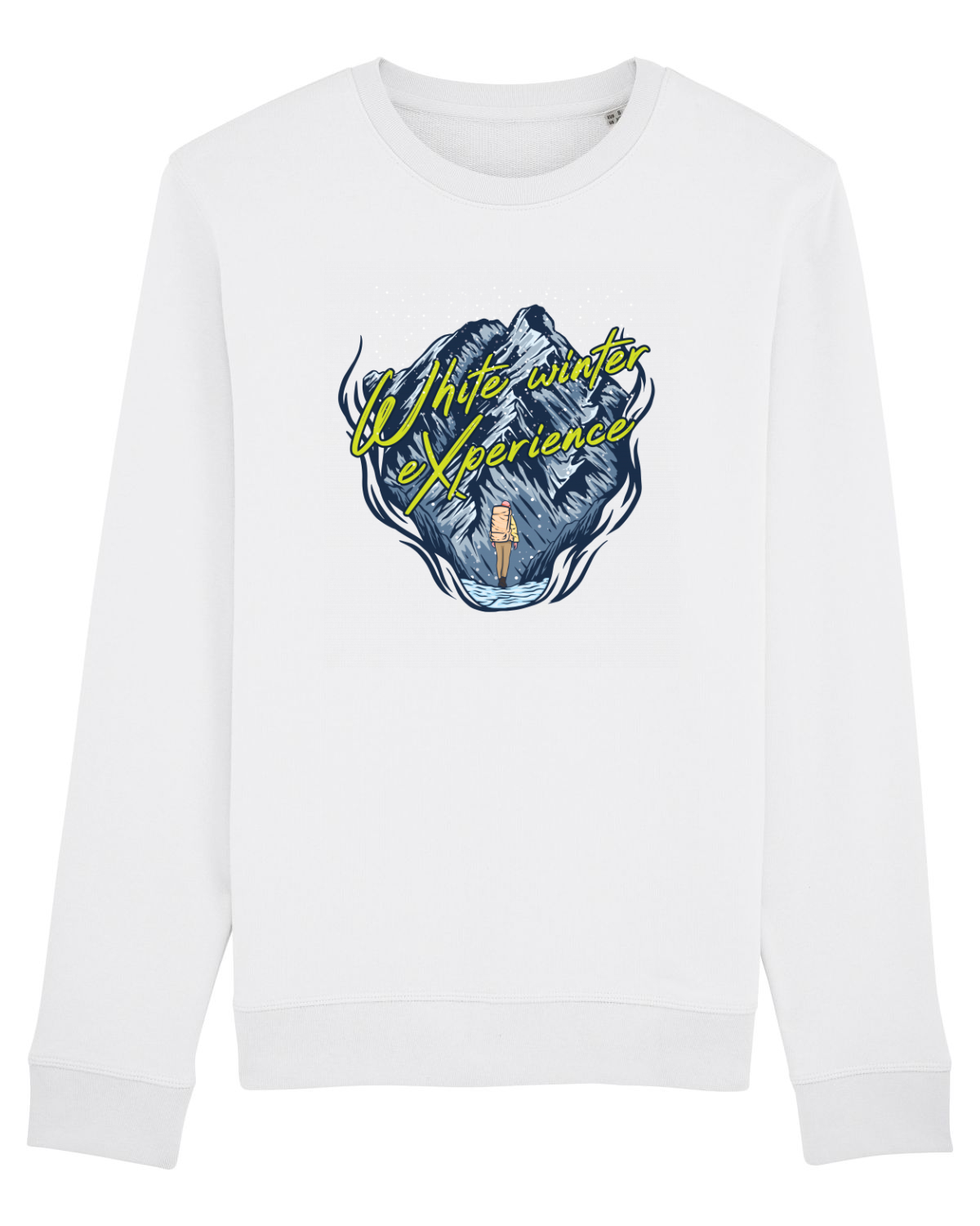 Bluză mânecă lungă Unisex Rise White
