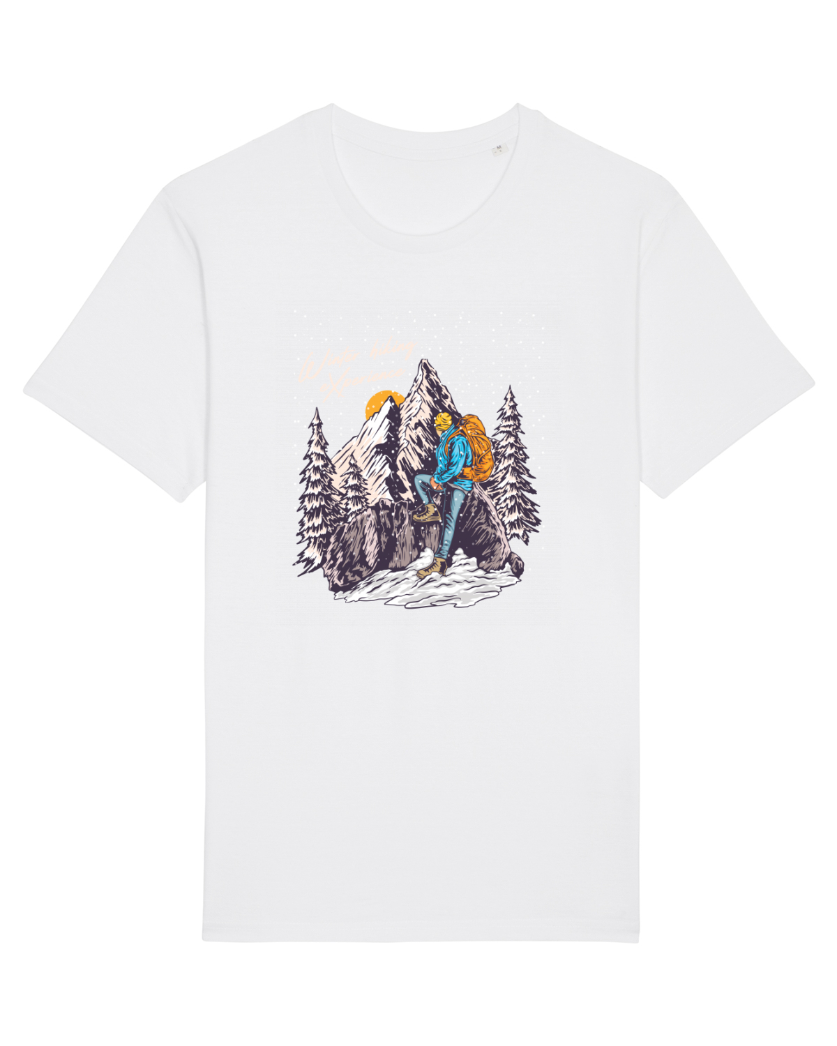 Tricou mânecă scurtă Unisex Rocker White