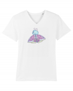 Fluturasi Pentru Copii Cute Butterflies Butterfly Tricou mânecă scurtă guler V Bărbat Presenter