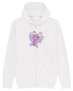 Fluturasi Pentru Copii Cute Butterflies Butterfly Hanorac cu fermoar Unisex Connector