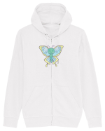 Fluturasi Pentru Copii Cute Butterflies Butterfly Hanorac cu fermoar Unisex Connector
