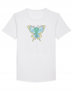 Fluturasi Pentru Copii Cute Butterflies Butterfly Tricou mânecă scurtă guler larg Bărbat Skater