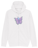 Fluturasi Pentru Copii Cute Butterflies Butterfly Hanorac cu fermoar Unisex Connector
