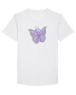 Fluturasi Pentru Copii Cute Butterflies Butterfly Tricou mânecă scurtă guler larg Bărbat Skater