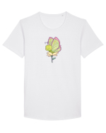 Fluturasi Pentru Copii Cute Butterflies Butterfly Tricou mânecă scurtă guler larg Bărbat Skater