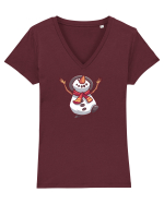 Om De Zapada Design Pentru Copii Si Adulti Copii De Craciun Tricou mânecă scurtă guler V Damă Evoker